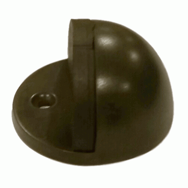 1 Inch Low Profile Floor Mounted Bumper Door Stop (Black Bronze Finish) COPPER MOUNTAIN HARDWARE
