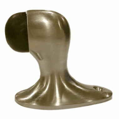 2 1/8 Inch Floor Mounted Bumper Door Stop (Satin Nickel Finish) COPPER MOUNTAIN HARDWARE