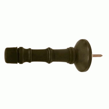 3 Inch Traditional Solid Brass Door Stop (Black Bronze Finish) COPPER MOUNTAIN HARDWARE