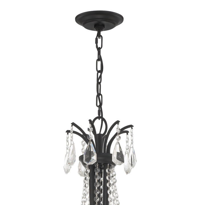 Crystorama Crystorama Karrington 8 Light Matte Black Chandelier