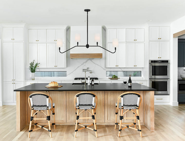 Crystorama Crystorama Keenan 4 Light Black Forged Chandelier