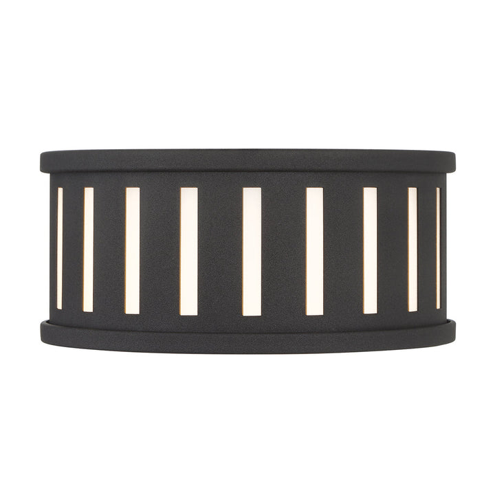 Crystorama Crystorama Kendal 2 Light Black Forged Flush Mount