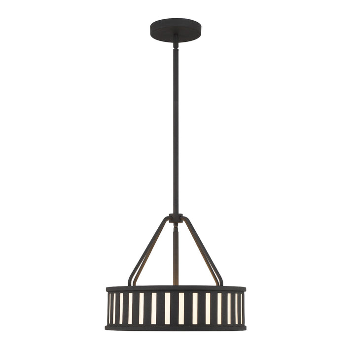 Crystorama Crystorama Kendal 3 Light Black Forged Mini Chandelier