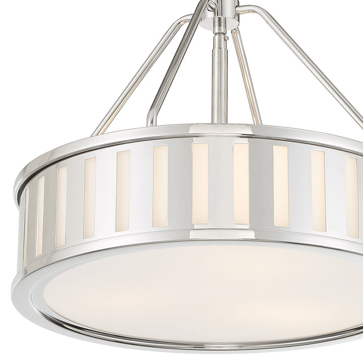 Crystorama Crystorama Kendal 3 Light Polished Nickel Mini Chandelier