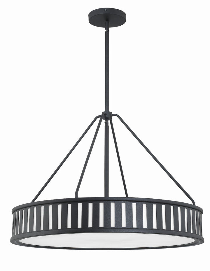 Crystorama Crystorama Kendal 6 Light Black Forged Chandelier