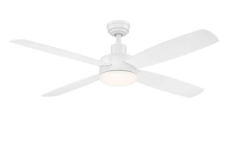 Aeris matte white LED ceiling fan Wind River