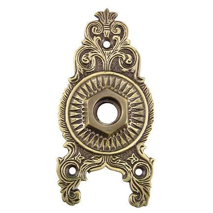 Solid Brass Ornate Rosette (Antique Brass Finish) COPPER MOUNTAIN HARDWARE