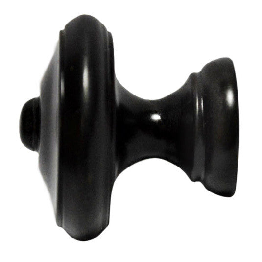 1 1/4 Inch Colonial Button Knob (Black Bronze Finish) COPPER MOUNTAIN HARDWARE