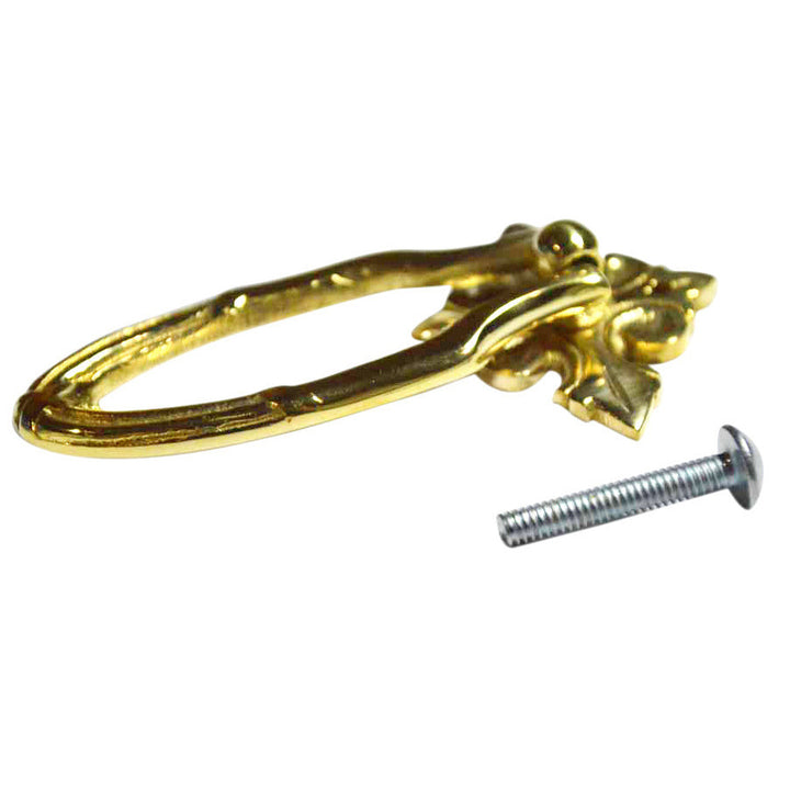 3 3/8 Inch Ornate Drop Pull