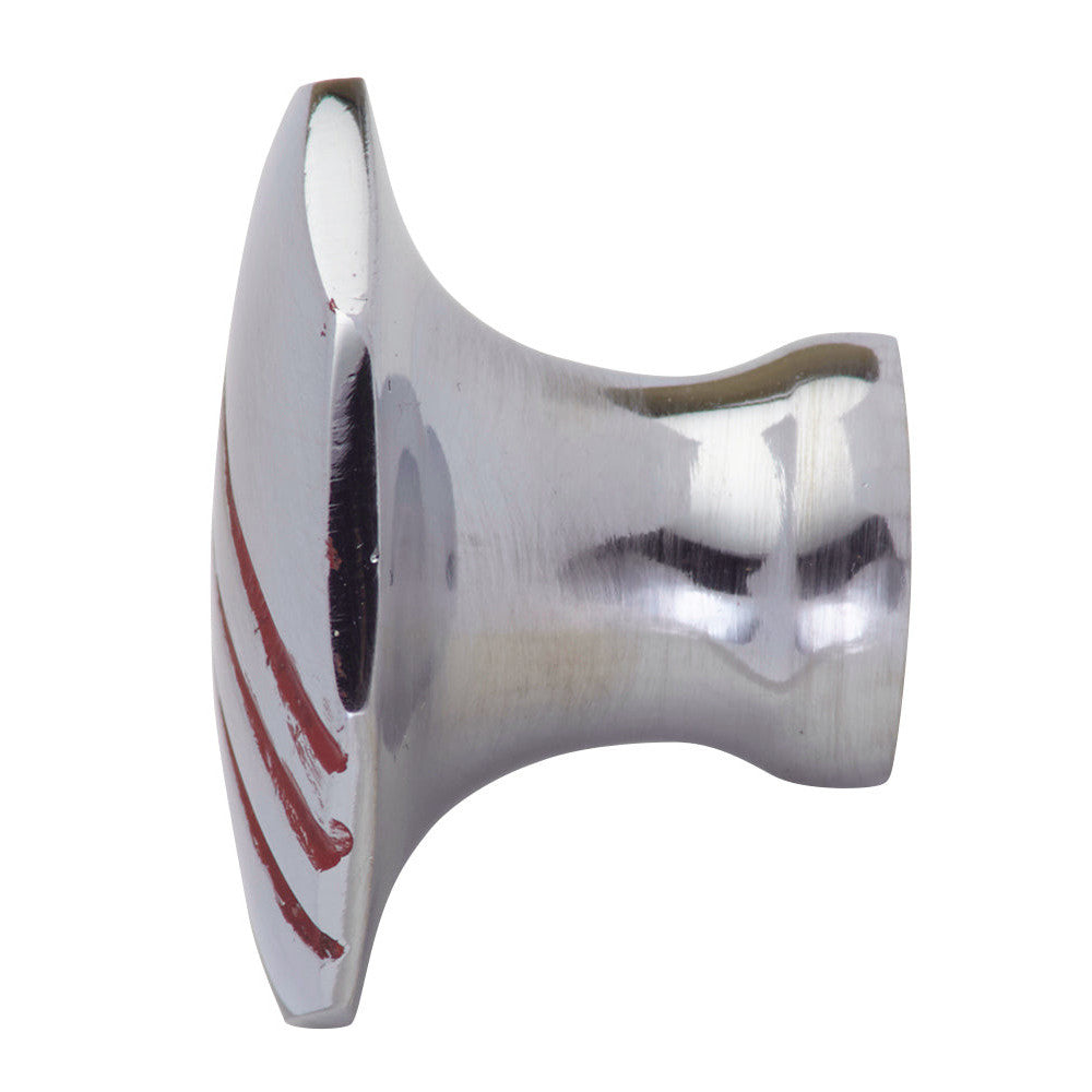 Aged 1 Inch Pure Brass Art Deco Cabinet Knob (Satin Nickel Finish) COPPER MOUNTAIN HARDWARE