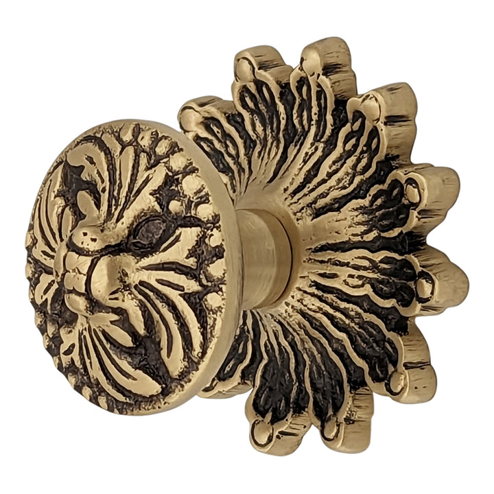 2 Inch Rococo Cabinet & Furniture Knob with Backplate (Several Finishes Available)