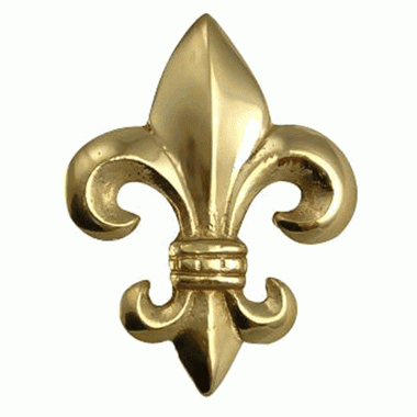 2 5/8 Inch Large Oversized Antique Fleur de Lis Cabinet & Furniture Knob (Several Finishes Available)