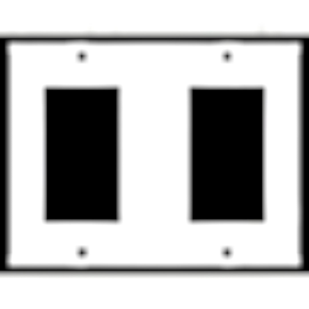 4 1/2 Inch Solid Brass Traditional Switch Plate (Brushed Nickel)