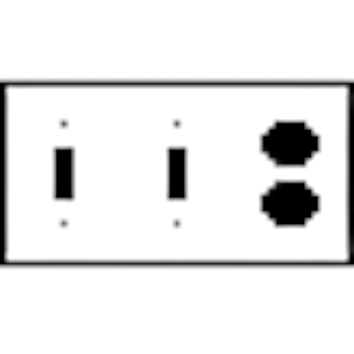 Fleur De Lis Wall Plate (Antique Brass Gold Finish)