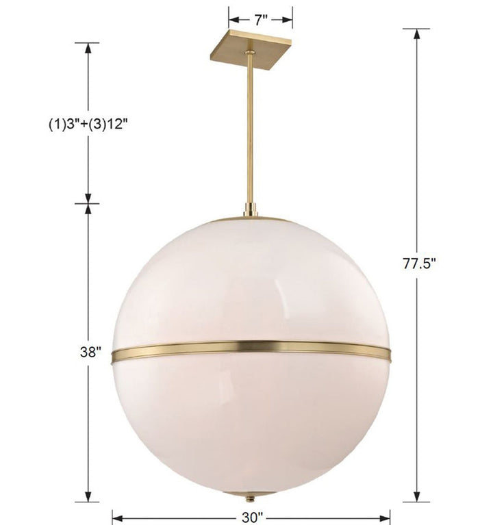Crystorama Crystorama Brian Patrick Flynn Truax 4 Light Aged Brass Chandelier