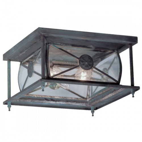 2 Light Charcoal Outdoor Ceiling Mount Livex