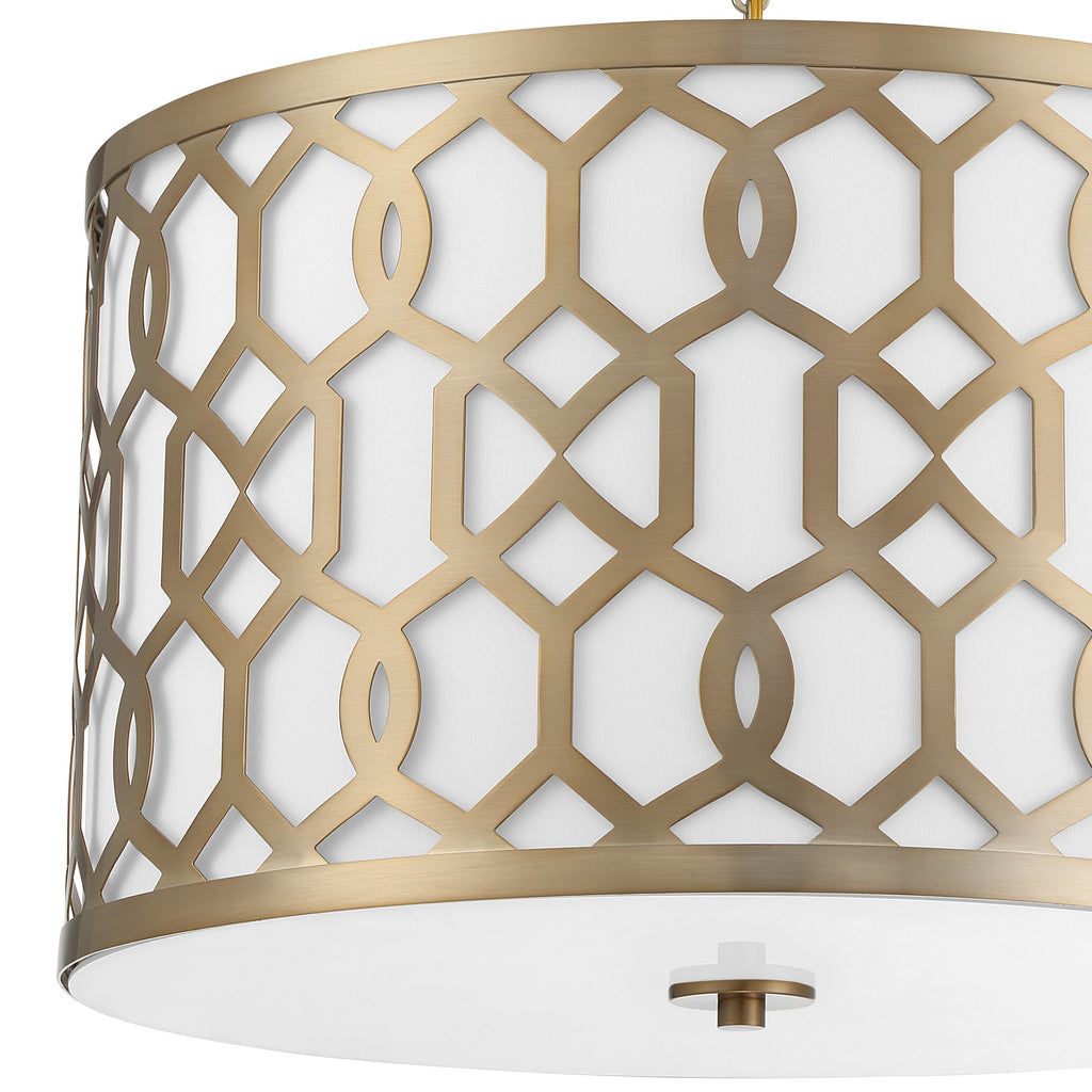 Crystorama Crystorama Libby Langdon Jennings 5 Light Aged Brass Chandelier