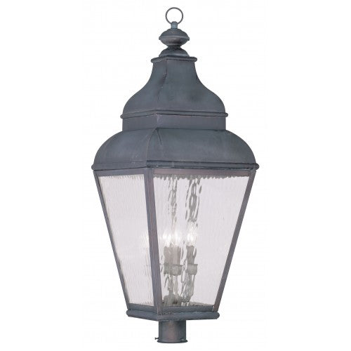 4 Light Bronze Outdoor Post Top Lantern Livex