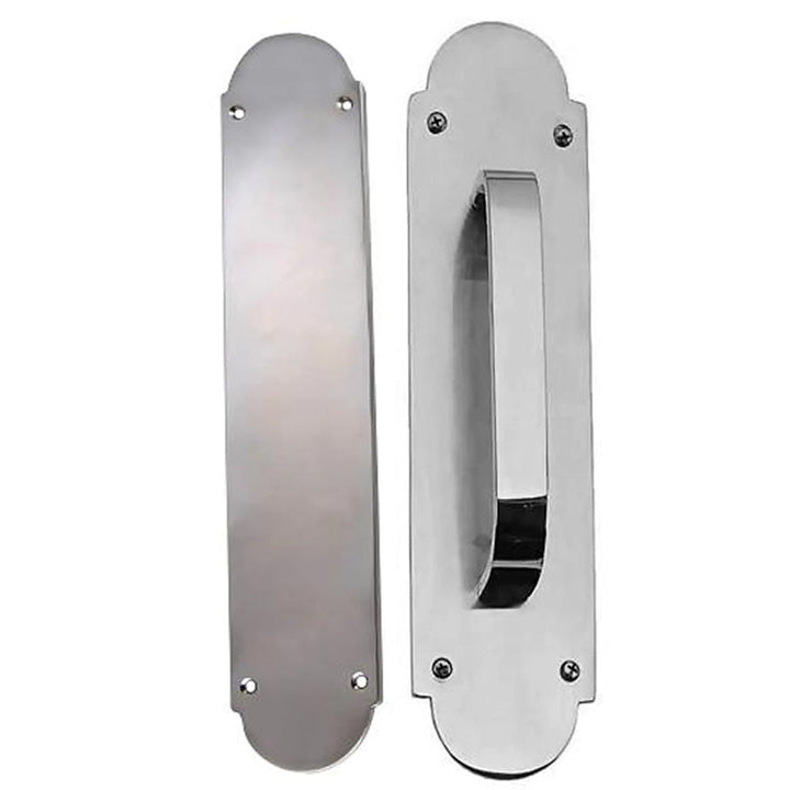 12 Inch Traditional Style Door Push and Pull Plate Set COPPER MOUNTAIN HARDWARE