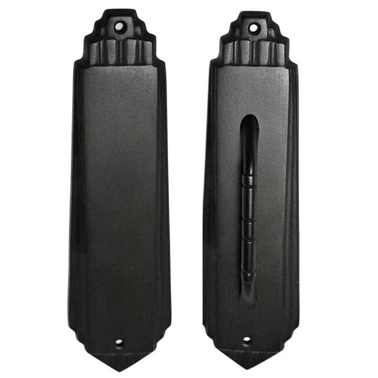 9 Inch Tall Art Deco Style Brass Push And Pull Plate COPPER MOUNTAIN HARDWARE