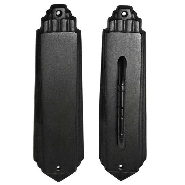 9 Inch Tall Art Deco Style Brass Push And Pull Plate COPPER MOUNTAIN HARDWARE