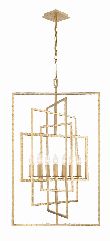 Crystorama Crystorama Capri 7 Light Antique Gold Chandelier