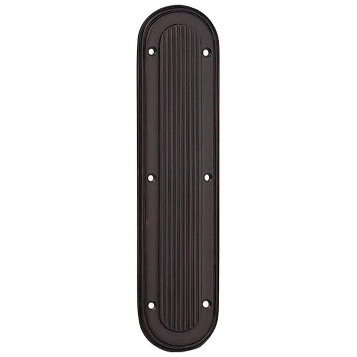 COPPER MOUNTAIN HARDWARE 10 1/2" Classic Art Deco Solid Brass Push Plate in Several Finishes