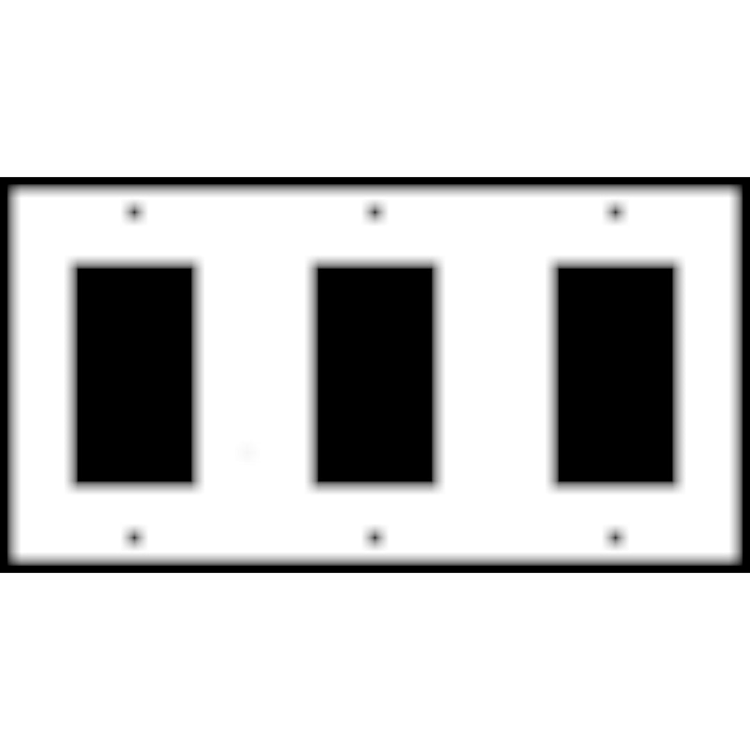 4 1/2 Inch Solid Brass Traditional Switch Plate (Polished Brass Finish)