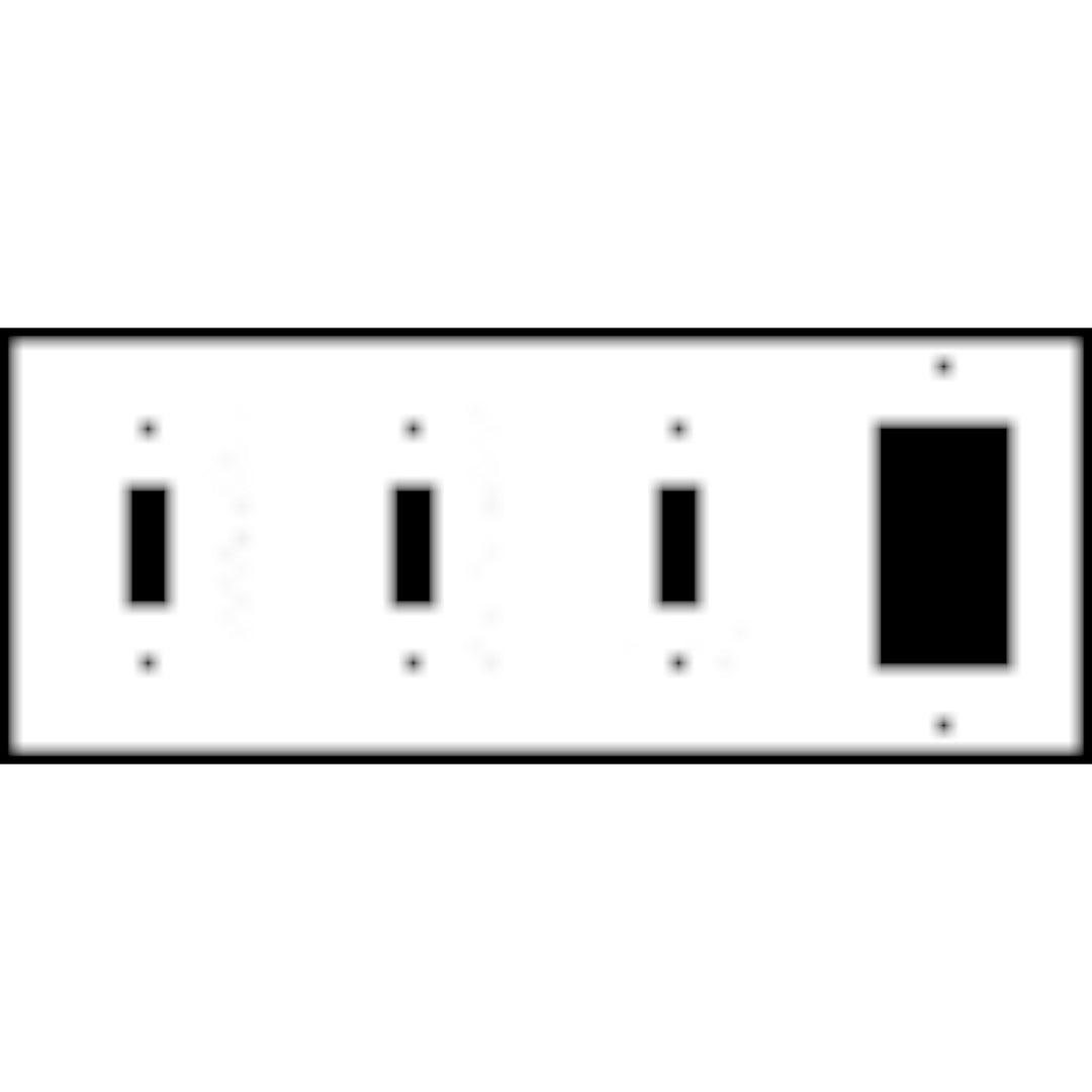 Bamboo Style Wall Plate (Bright Nickel Finish)