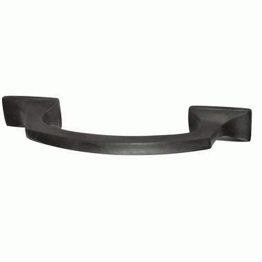 5 1/4 Inch Overall (3 3/4  Inch c-c) Traditional Solid Brass Pull (Black Bronze Finish) COPPER MOUNTAIN HARDWARE