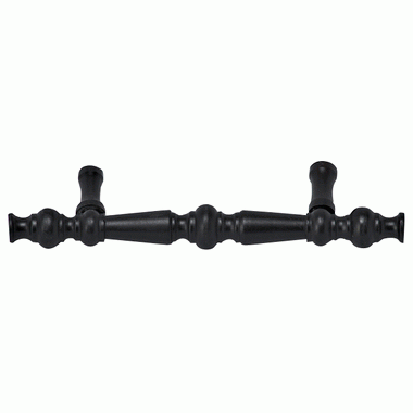 5 Inch Overall (3 Inch c-c) Solid Brass Victorian Pull (Black Bronze Finish) COPPER MOUNTAIN HARDWARE