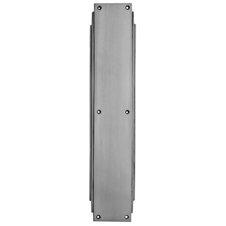 14 Inch Solid Brass Art Deco Skyscraper Push Plate COPPER MOUNTAIN HARDWARE
