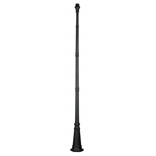 Textured Black Fluted Post Livex