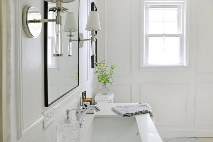 Crystorama Crystorama Baxter 1 Light Polished Nickel Sconce