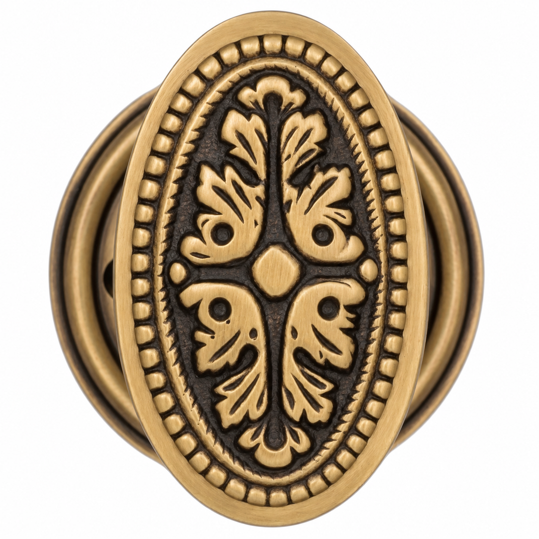 Traditional Rosette Door Set with Avalon Style Door Knobs (Several Finishes Available)
