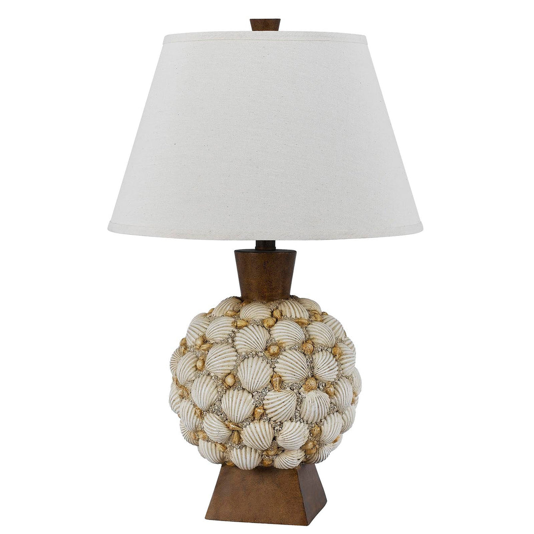 150W SEASHELL RESIN TABLE LAMP Cal Lighting