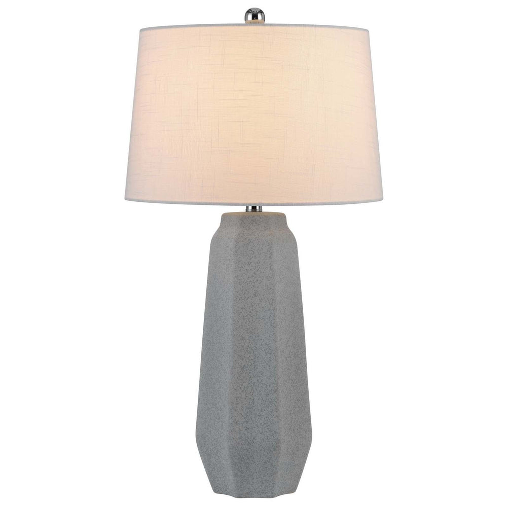 150W 3 WAY DRAYTON CERAMIC TABLE LAMP WITH HARDBACK FABRIC SHADE (SOLD IN PAIRS) Cal Lighting