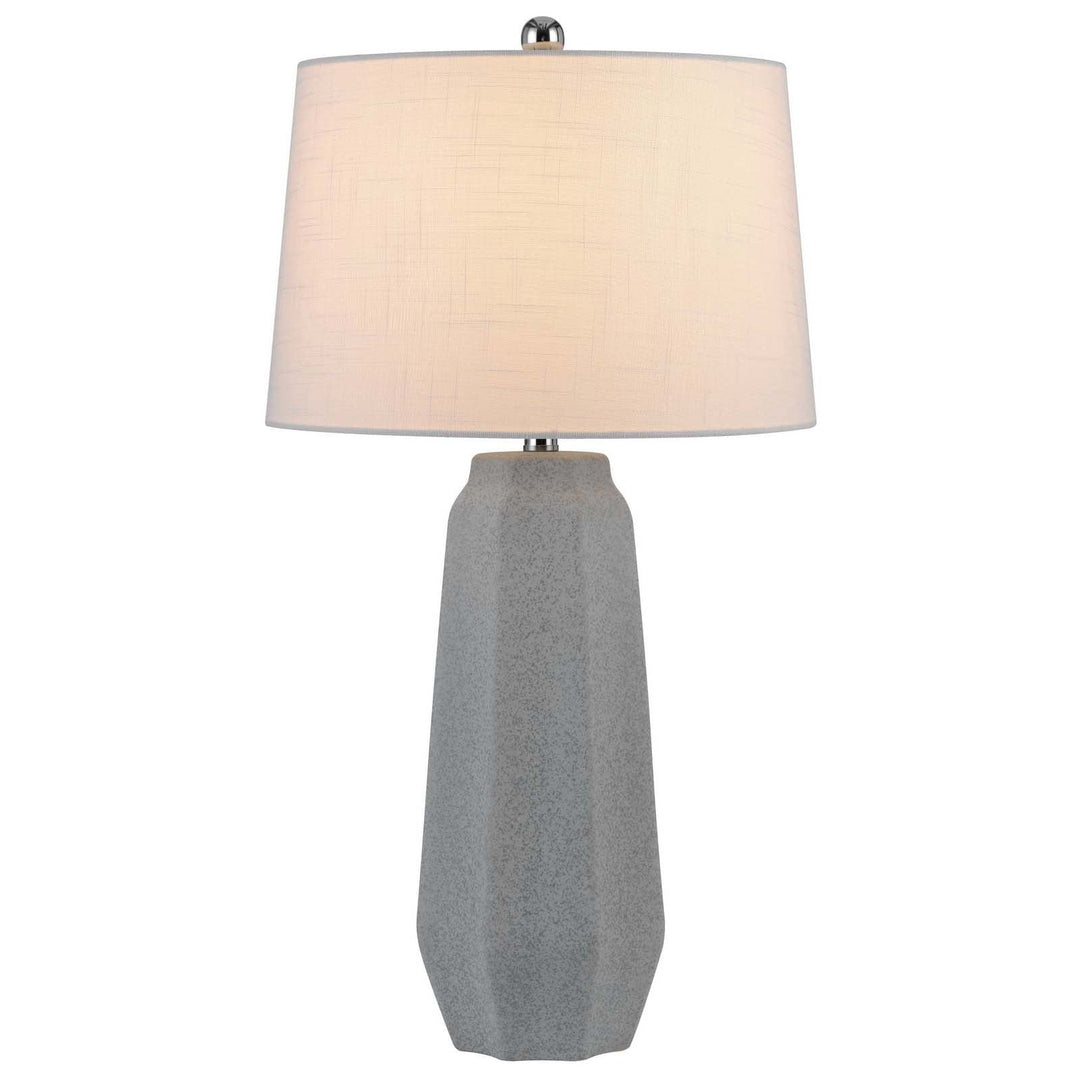 150W 3 WAY DRAYTON CERAMIC TABLE LAMP WITH HARDBACK FABRIC SHADE (SOLD IN PAIRS) Cal Lighting