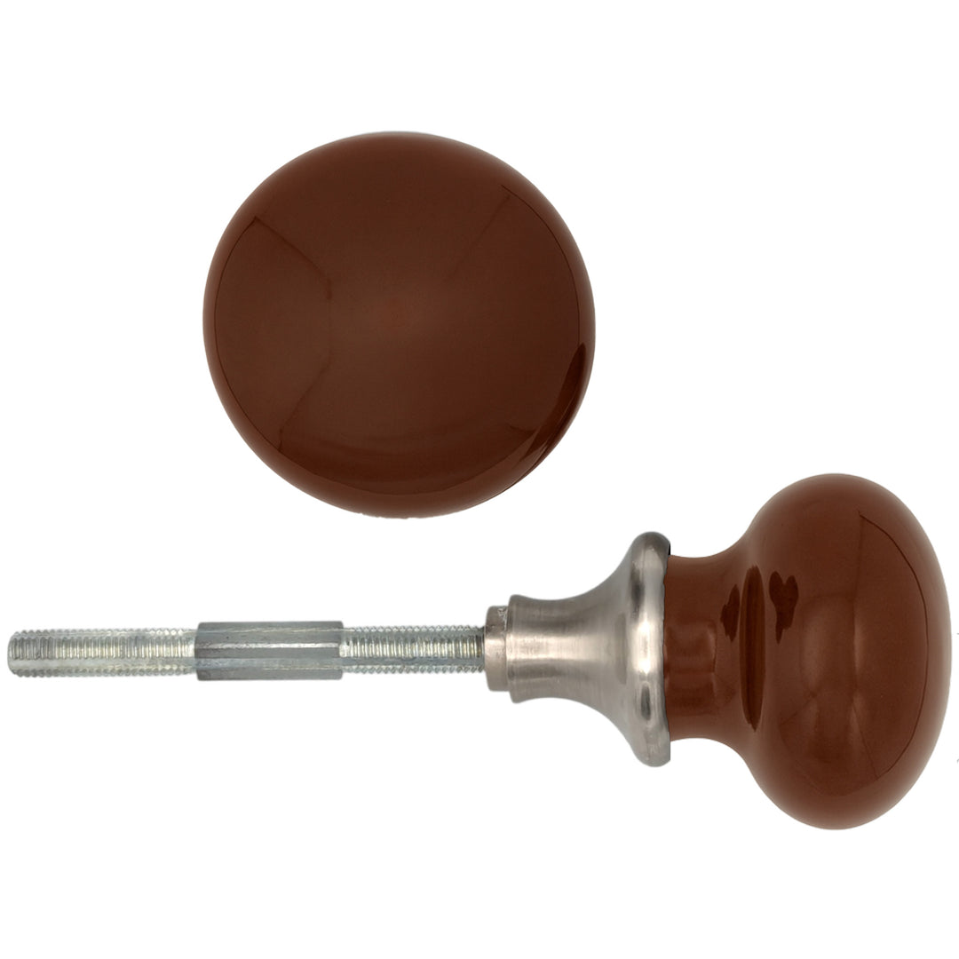 Brown Porcelain Spare Knob Set (Several Finishes Available)