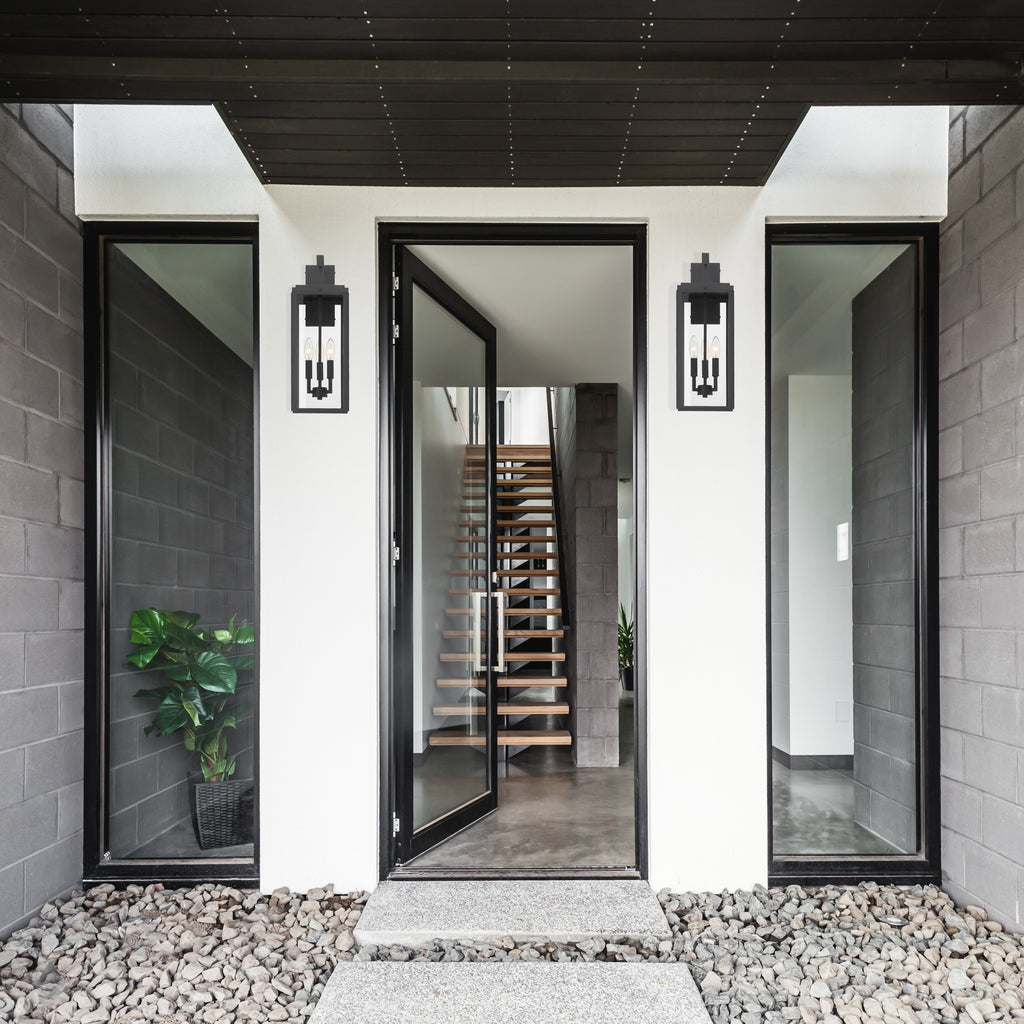 Crystorama Crystorama Byron 3 Light Matte Black Outdoor Sconce