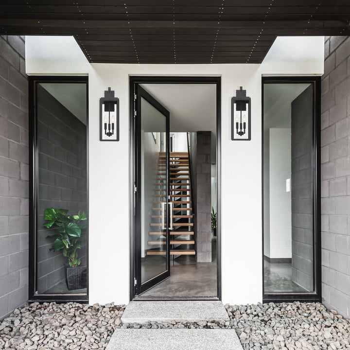 Crystorama Crystorama Byron 3 Light Matte Black Outdoor Sconce