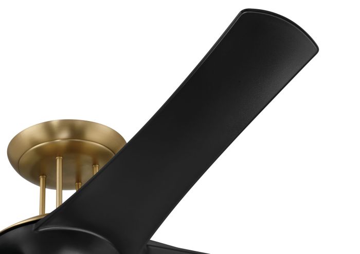 ##Antique Hardware## 54" Cam in Flat Black/Satin Brass w/ Flat Black Blades