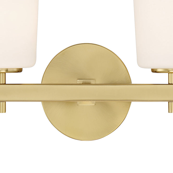 Crystorama Crystorama Colton 2 Light Aged Brass Bathroom Vanity