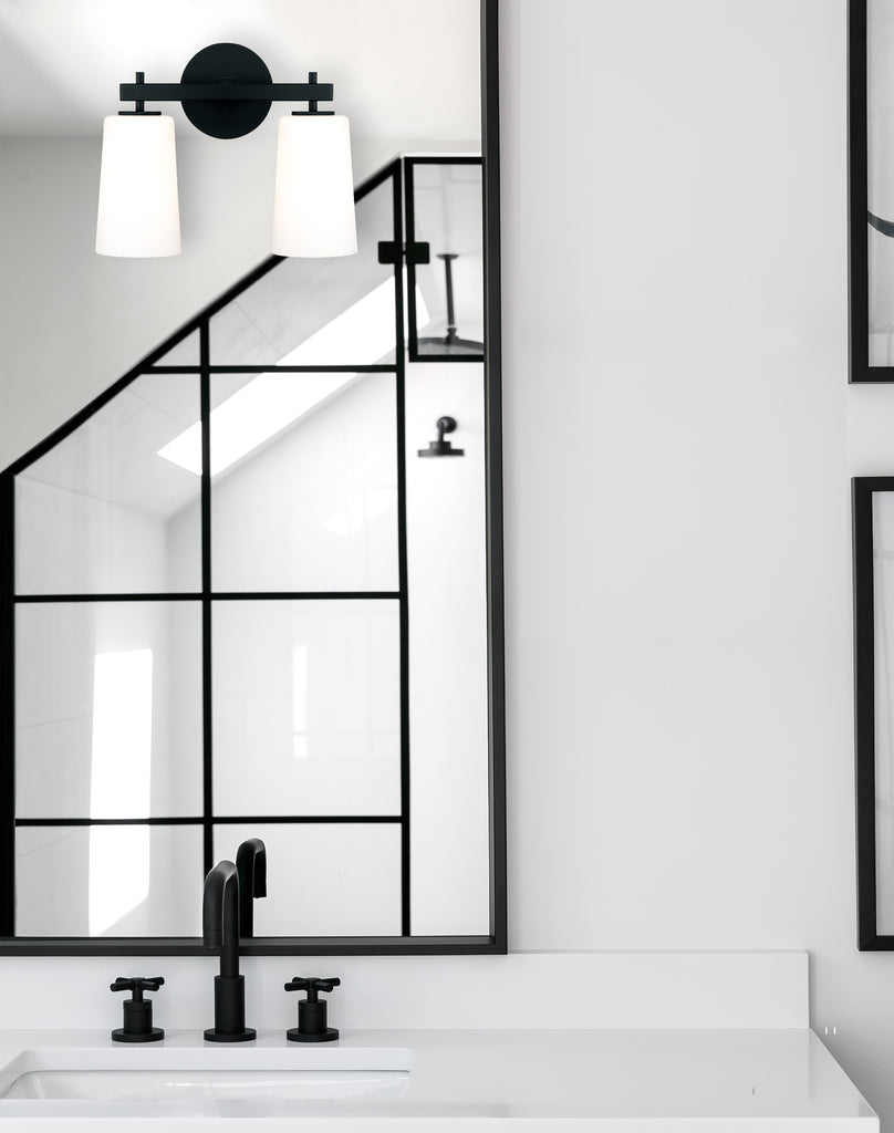 Crystorama Crystorama Colton 2 Light Black Bathroom Vanity