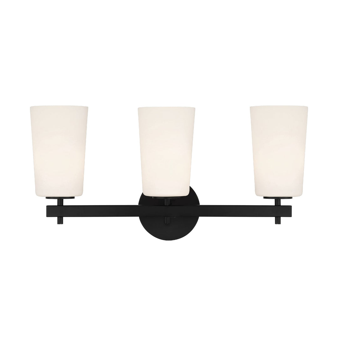 Colton 3 Light Black Bathroom Vanity Crystorama