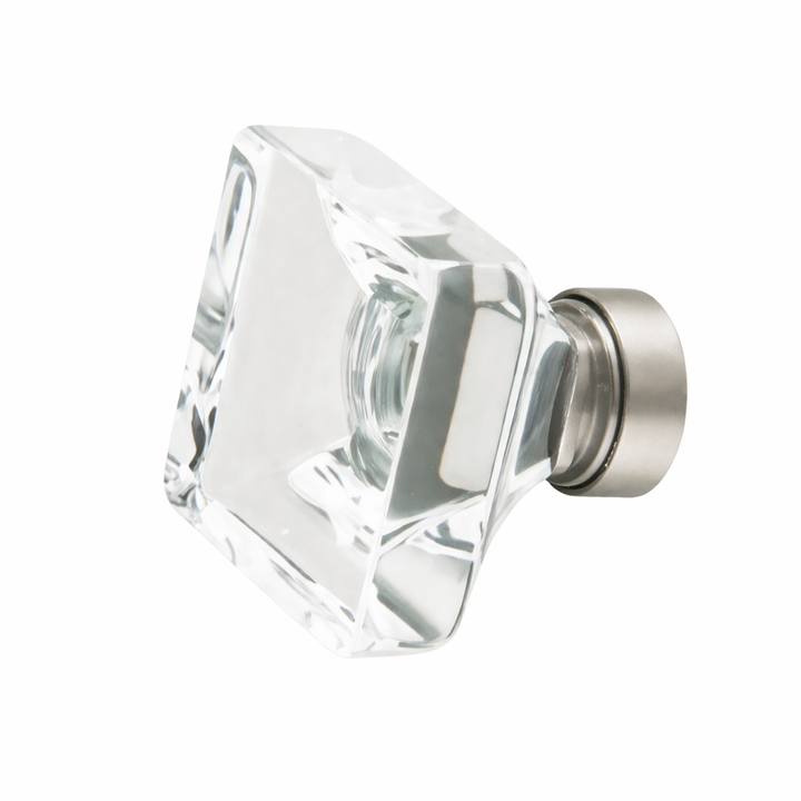 1 3/8 Inch Clear Crystal Glass Lido Cabinet & Furniture Knob