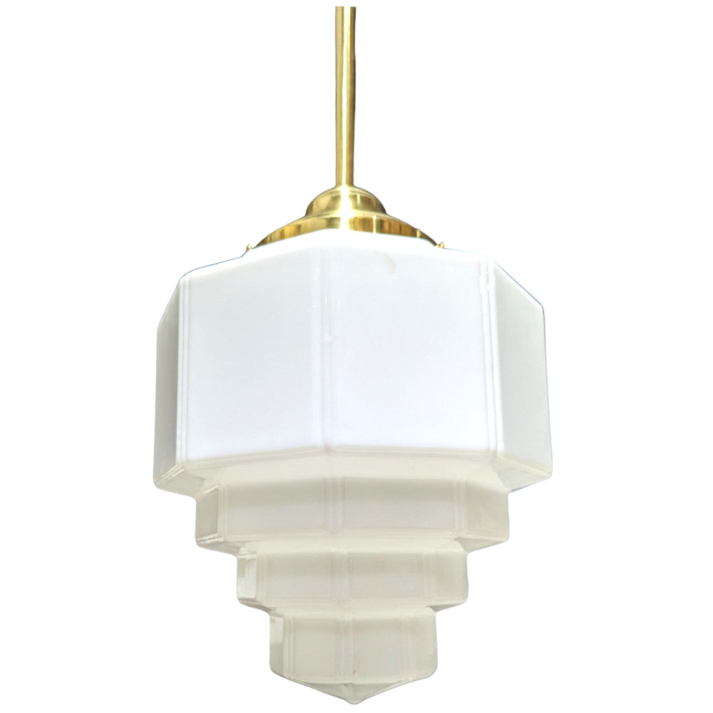 39 1/2 Inch Manhattan Skyscraper Grandeur Style Bar Light (Polished Brass Finish) COPPER MOUNTAIN HARDWARE