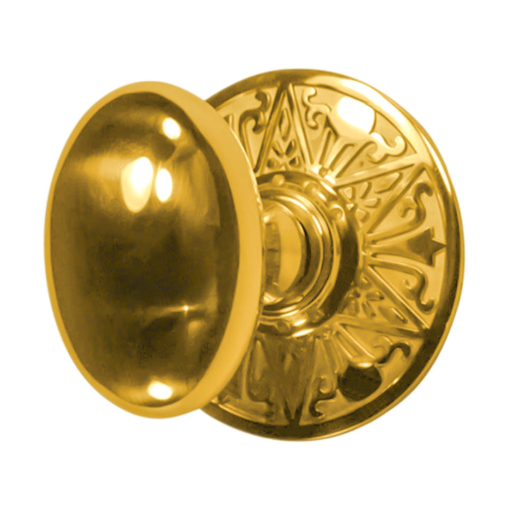 Eastlake Rosette Door Set with Egg Door Knobs (Several Finishes Available)
