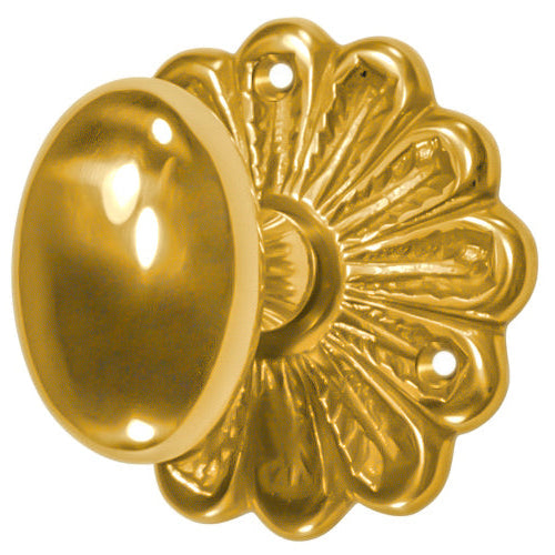 Maltesia Flower Rosette Door Set with Egg Door Knobs (Several Finishes Available)