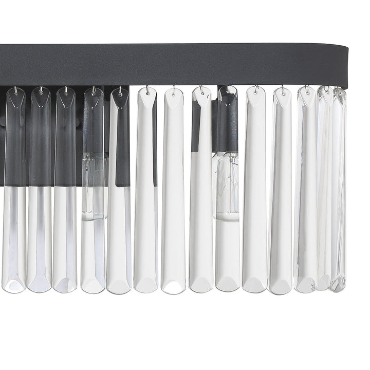 Crystorama Crystorama Emory 4 Light Black Forged Bathroom Vanity